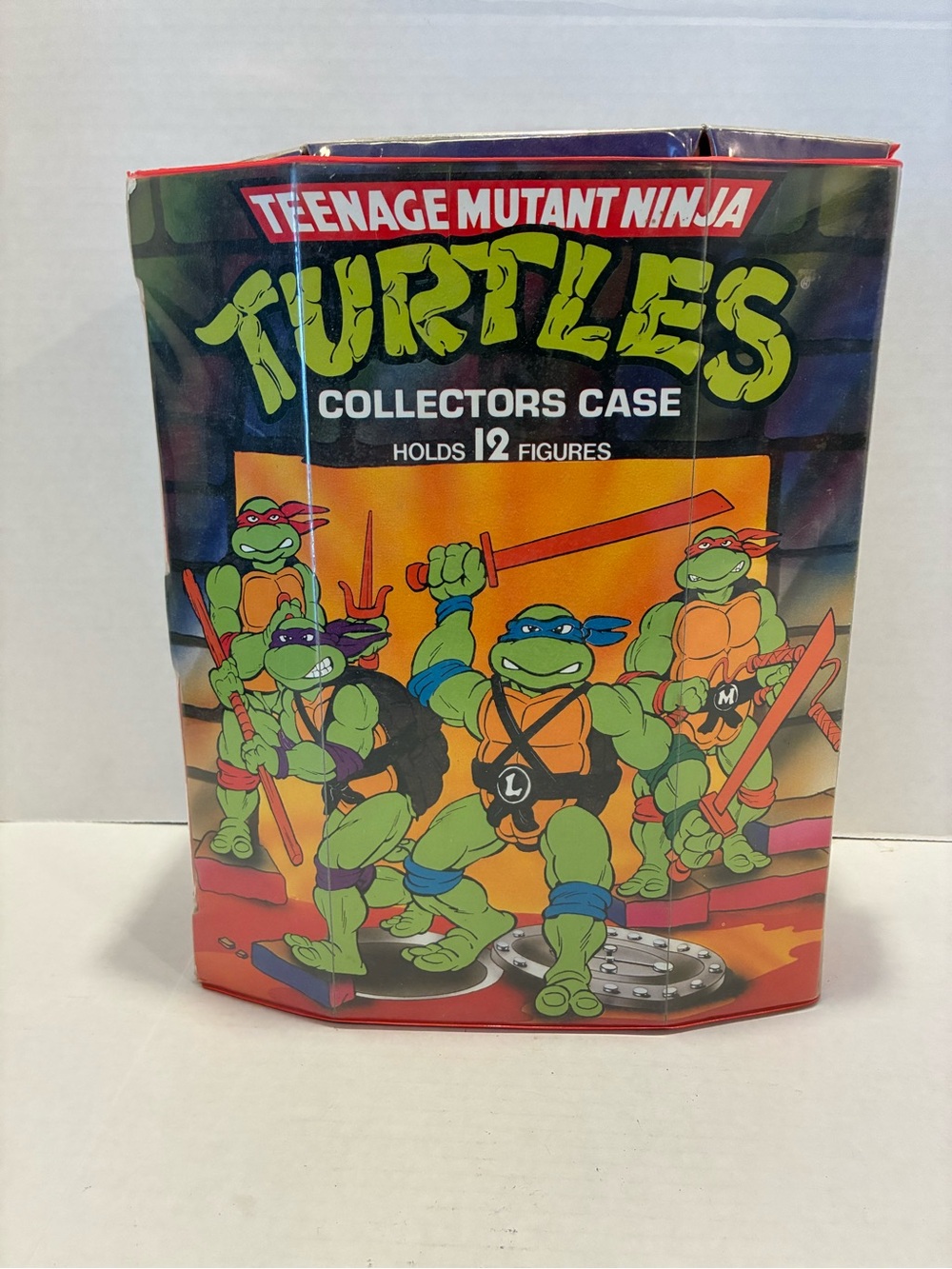 TMNT vintage toy case with toys